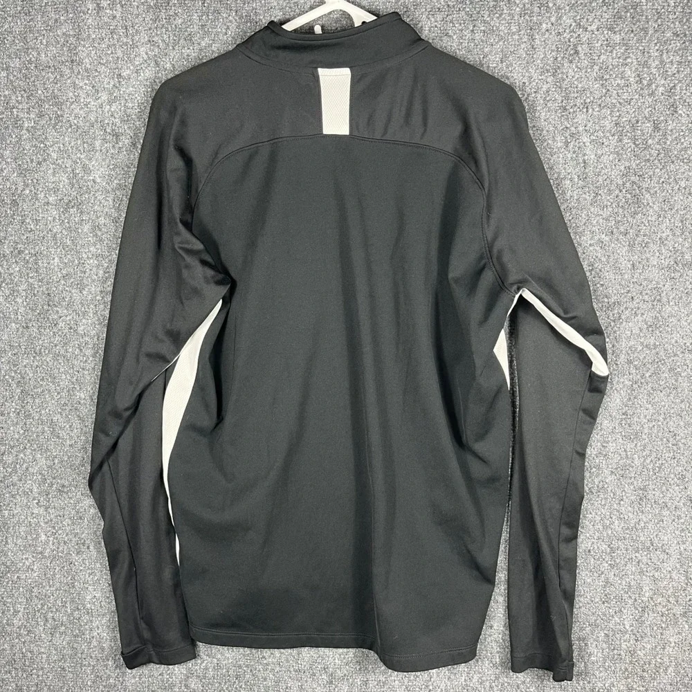 Nike‎ Pullover Men Large Black WL United Soccer Dri-FIT Quarter Zip Mock Neck